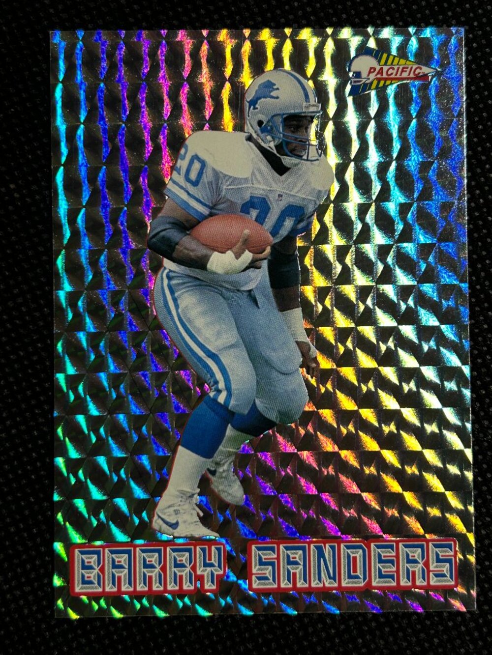 1993 Pacific Barry Sanders Silver Prism #16 Detroit Lions HOF